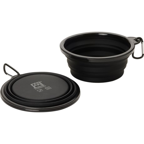 Avalanche Collapsible Travel Bowl - 2-Pack, 33 oz. in Black