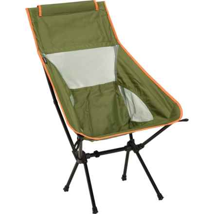 Avalanche High Back Ultralight Camp Chair in Olive W/ Orange