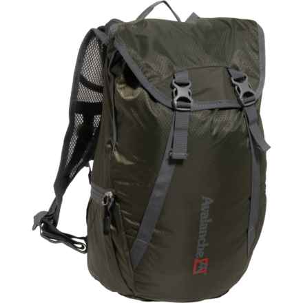 Avalanche Hydration Pack - 101 oz. Reservoir, Black-Red in Green/Charcoal