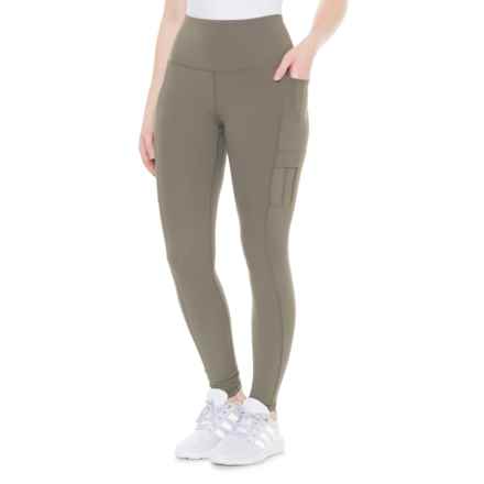 Avalanche Laurel Ultra-Soft Cargo Compression Leggings in Dusty Olive