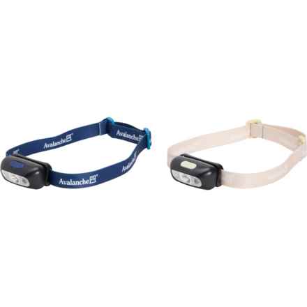 Avalanche LED Headlamp - 2-Pack, 60 Lumen in Dusty Blue/Ivory