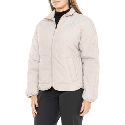 Avalanche Lightweight Box Quilted Puffer Jacket - Insulated in Sand