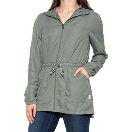 Avalanche Lined Mini-Trench Jacket in Agave