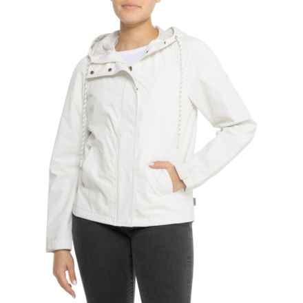 Avalanche Marley Lightweight Hooded Rain Jacket - Thermal Lined in Gardenia