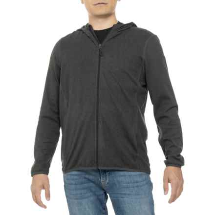 Avalanche Mini Cord Outdoor Cashmere-Like Hoodie - Full Zip in Black