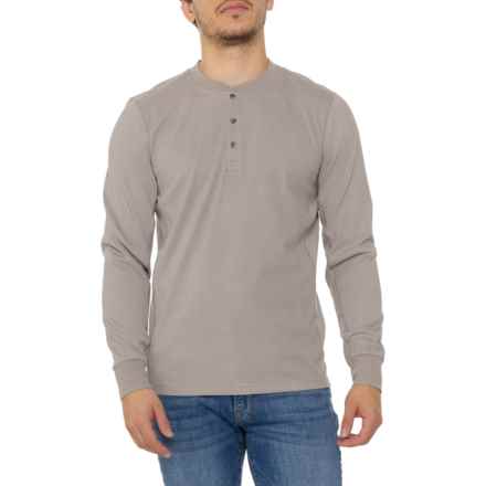 Avalanche Mini Cord Outdoor Henley Shirt - Long Sleeve in Mouse Grey Heather