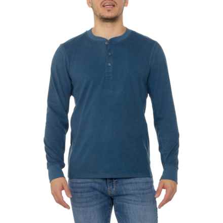 Avalanche Mini Cord Outdoor Henley Shirt - Long Sleeve in Rich Deep Indigo