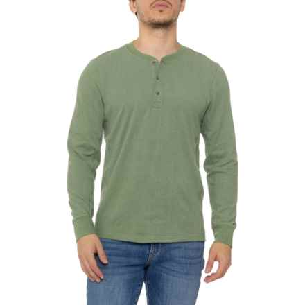 Avalanche Mini Cord Outdoor Henley Shirt - Long Sleeve in Rich Evergreen Heather