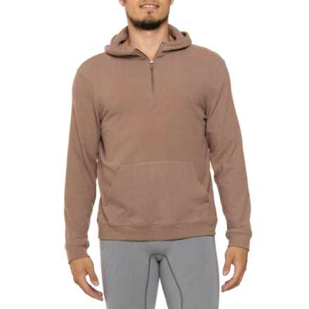 Avalanche Mini Ribbed Outdoor Hoodie - Zip Neck in Coco Heather