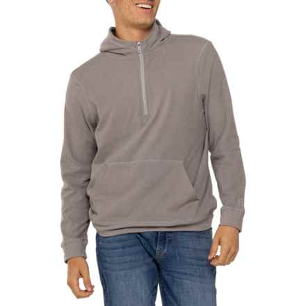 Avalanche Mini Ribbed Outdoor Hoodie - Zip Neck in Heather Grey