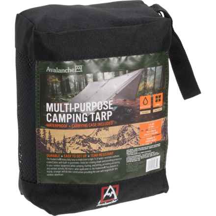 Avalanche Multi-Purpose Camping Tarp with Case - 7x9’ in Grey