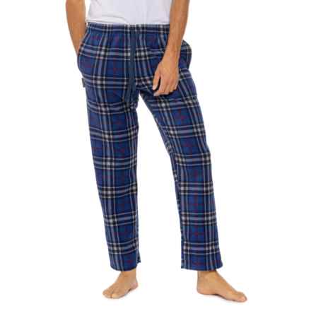 Avalanche Plaid Pajama Pants in Black/Blue Plaid