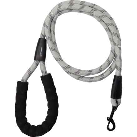Avalanche Rope Dog Leash with Foam Handle - 72” in Gray
