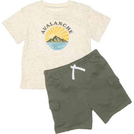 Avalanche Toddler Boys T-Shirt and Shorts Set - Short Sleeve in Multi