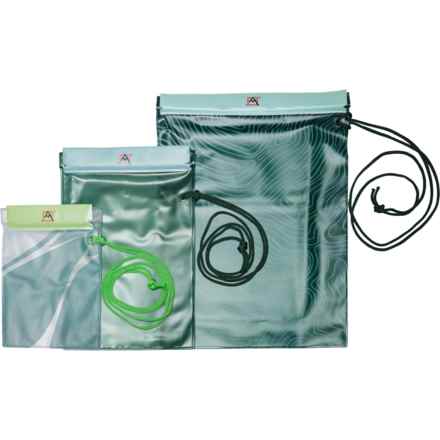 Avalanche Water-Resistant Dry Bag Set - 3-Pack in Green Multi