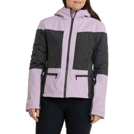 Avalanche Weather Shield Ski Jacket - Insulated in Graphite W/Fair Orchid