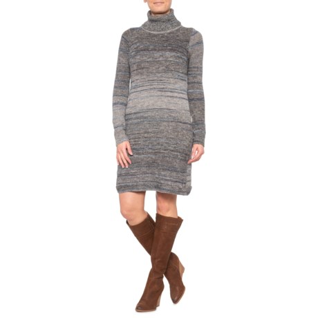 grey turtleneck dress long sleeve