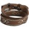 7530Y_2 Aventura Clothing Distressed Rivet Belt - Leather (For Women)