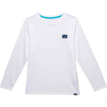 AVID Big Boys Core ry Crew Sun Shirt - UPF 50+, Long Sleeve in White