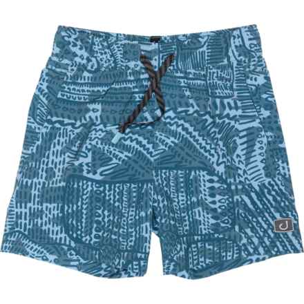 AVID Big Boys Tortuga Volley Swim Shorts in Clearwater Abyss