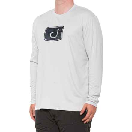 Avid Outdoor Realtree Fish Camp AVIdry Shirt - UPF 50+, Long Sleeve in Glacier Grey/Black Wav3