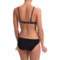 104FT_2 Badgley Mischka Aliyah Shirred Mio Bikini (For Women)