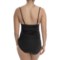 104FU_2 Badgley Mischka Shirred Mio One-Piece Swimsuit (For Women)