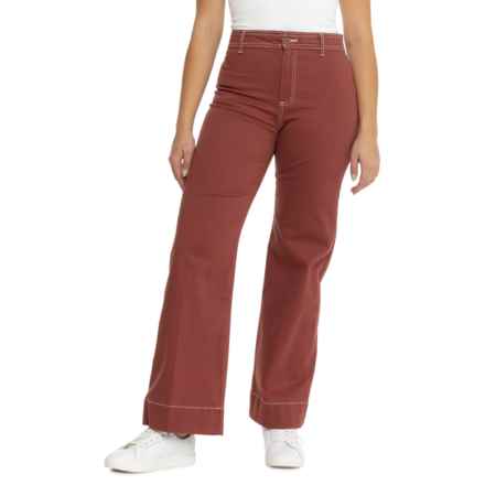 Bagatelle Clean Front Wide-Leg Jeans in Fresian