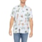 BAJA LLAMA Brazilian Treats Nighthawk Button-Up Shirt - Short Sleeve in Light Blue