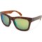 Bajio Cometa Sunglasses - Polarized in Green Mirror/Brown Tortoise Gloss