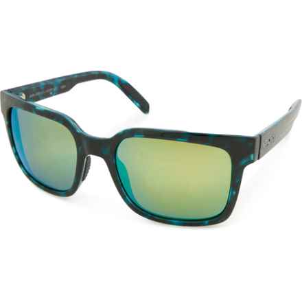 Bajio Paila Sunglasses - Polarized Mirror Lenses in Green Mirror/Blue Tortoise Gloss