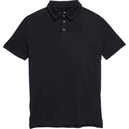 Balance Big Boys Active Golf Polo Shirt - Short Sleeve in Black