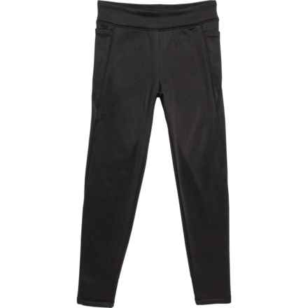 Balance Collection Big Girls Fleece-Lined Pocket Leggings in Black