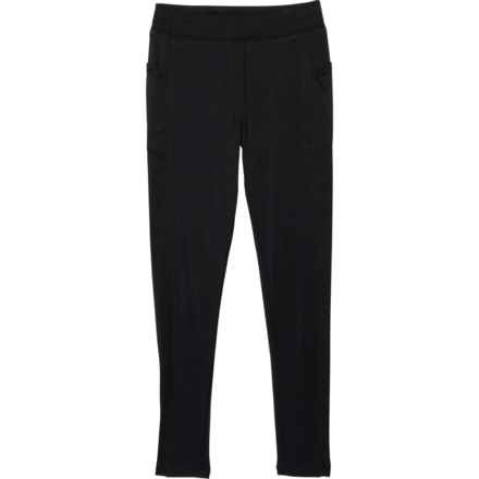 Balance Collection Big Girls Full-Length Knit Leggings in Black