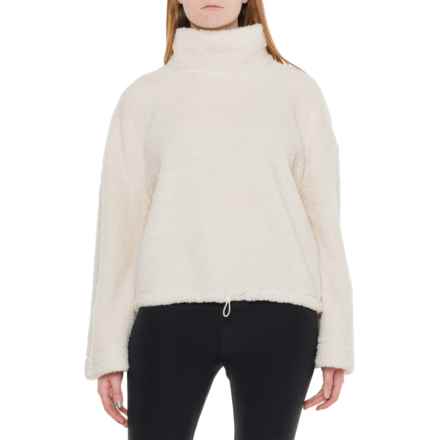 Balance Collection Evie Sherpa Shirt - Long Sleeve in Coconut Milk
