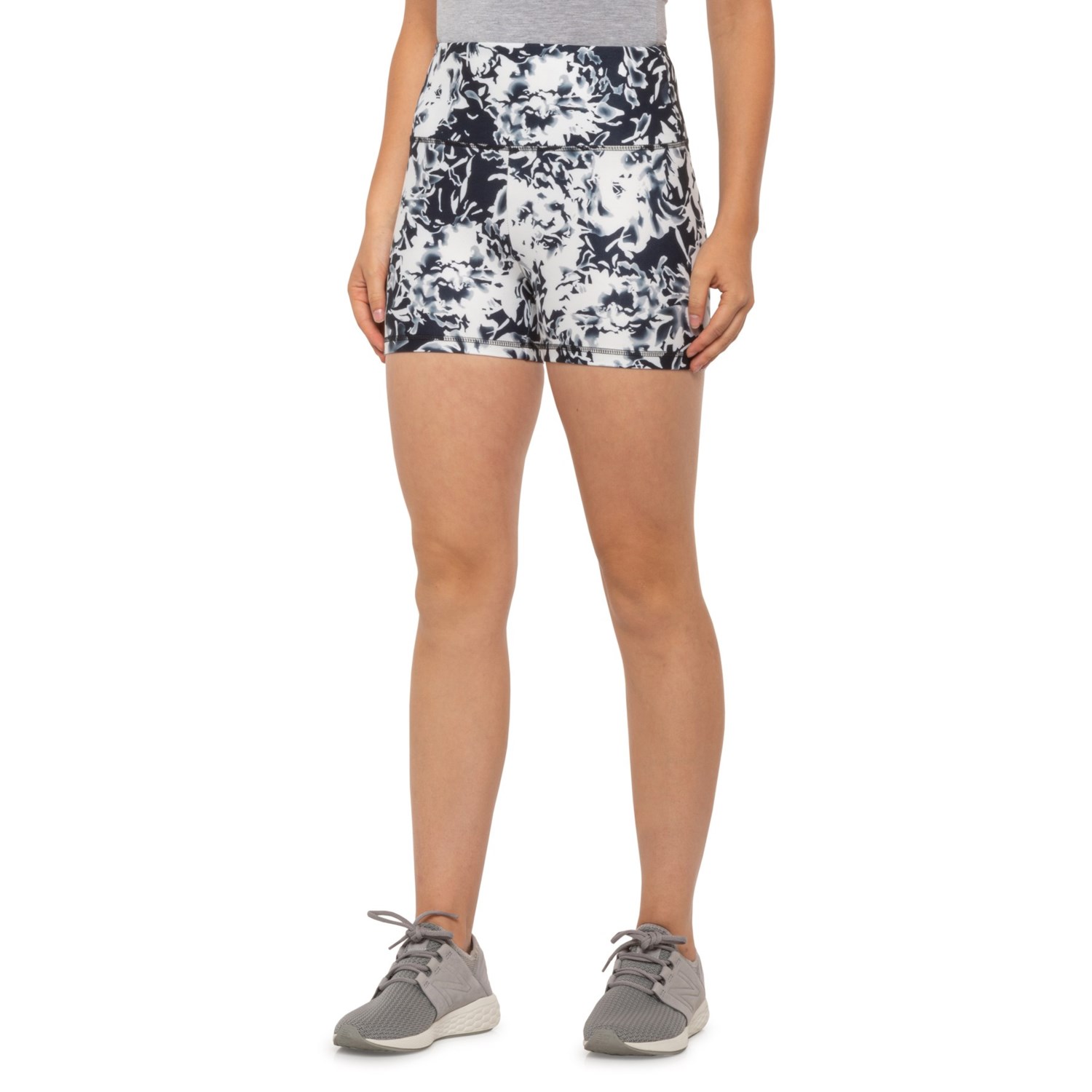 high waisted printed shorts