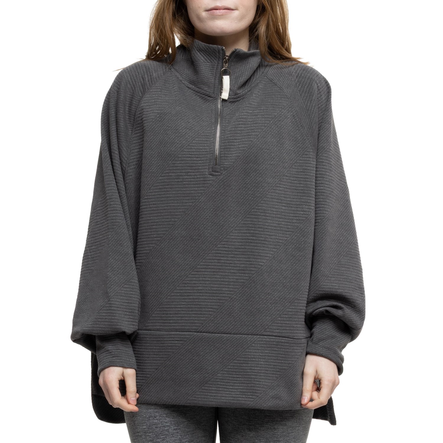 (取寄) balanceコレクション ホイットリー テクスチャー シャツ - ジップ ネック, ロング スリーブ Balance Collection Whitley Textured Shirt - Zip Neck, Long Sleeve  H. Crush Berry Balance Collection Whitley Textured Shirt - Zip Neck, Long Sleeve