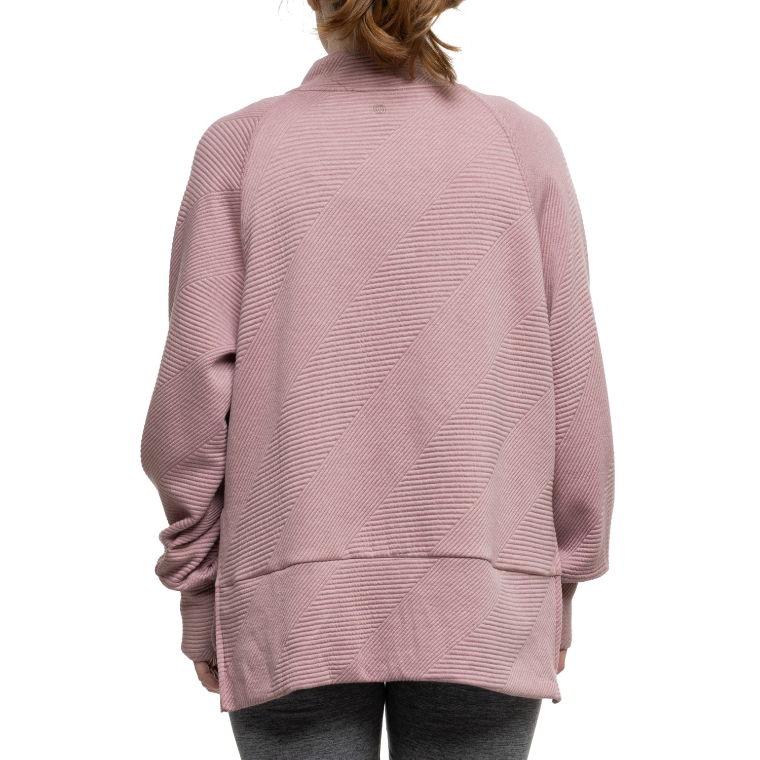 Balance Collection Whitley Textured Shirt - Zip Neck, Long Sleeve