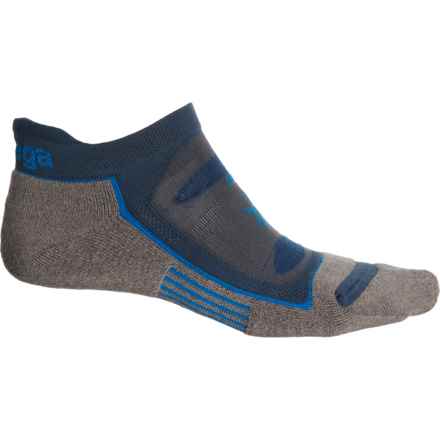 Blister Resist No-Show Running Socks - Below the Ankle (For Men) in Mnk/Lgn Blue