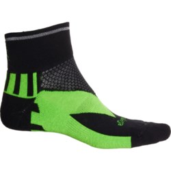Balega Enduro Run Socks - Ankle (For Men) in Black/Neon Green
