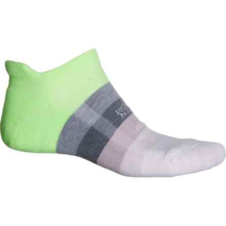 Small - Run Hidden Comfort No-Show Socks - Below the Ankle (For Men) in Mellow Lime/All Terrain