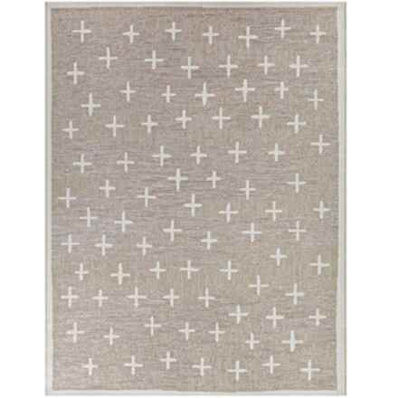 BALTA Matthias Cross Indoor-Outdoor Area Rug - 5x7’, Beige in Beige