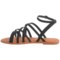 231CX_2 Bamboo Strappy Sandals with Ankle Strap (For Women)