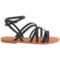 231CX_3 Bamboo Strappy Sandals with Ankle Strap (For Women)