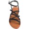 231CX_4 Bamboo Strappy Sandals with Ankle Strap (For Women)
