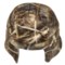 8432D_2 Banded Soft Shell Brimmed Beanie Hat