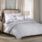 171DV_2 Barbara Barry Lace Crystal Duvet Cover - King, 250 TC Cotton Sateen