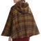 8705R_3 Barbour Bathans Hooded Cape - Wool Tweed, Double Breasted (For Women)