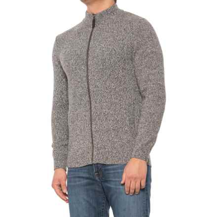 Barbour Fife Full-Zip Sweater in Grey Ma