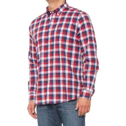 Barbour Gingham 25 Tailored Woven Shirt - Long Sleeve in Red